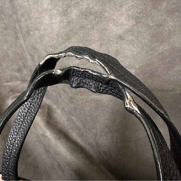 Kate Spade Pebbled Leather Hayes Street Isobel Satchel Black Small Bag - Picture 10 of 15